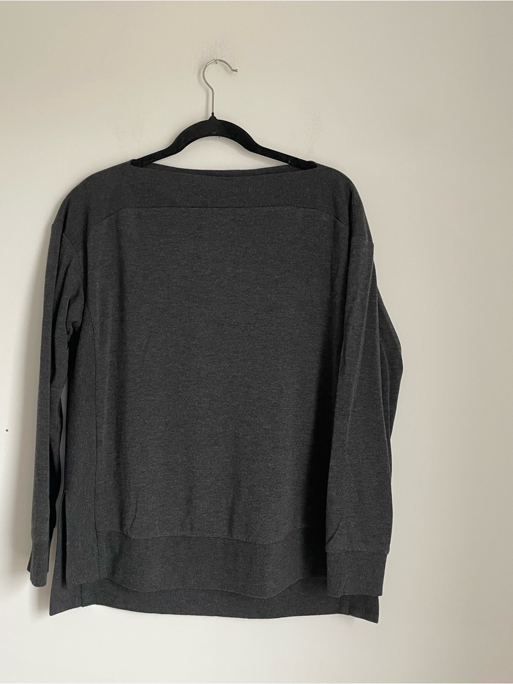 Lou And Grey Dark Gray Boatneck Medium Weight Sweater size S